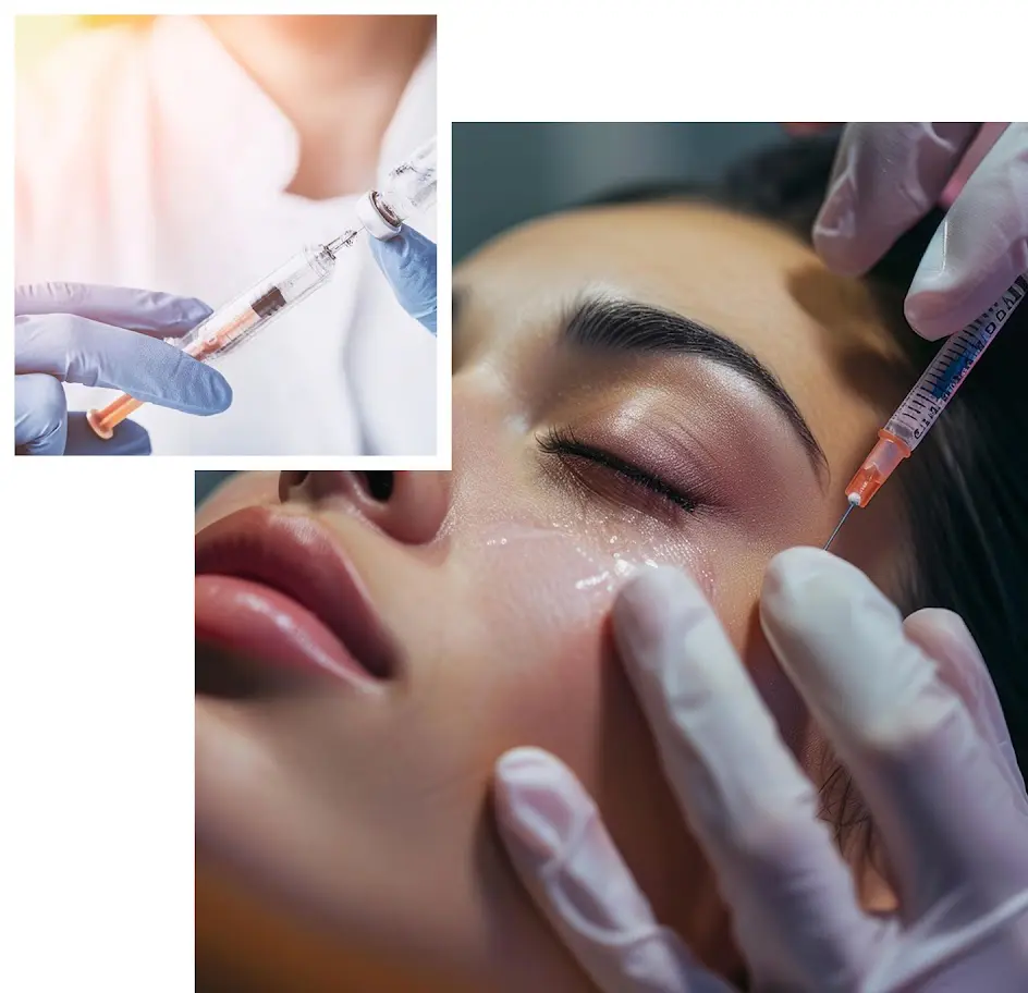 unnamed A woman getting her face waxed and the process of botox.